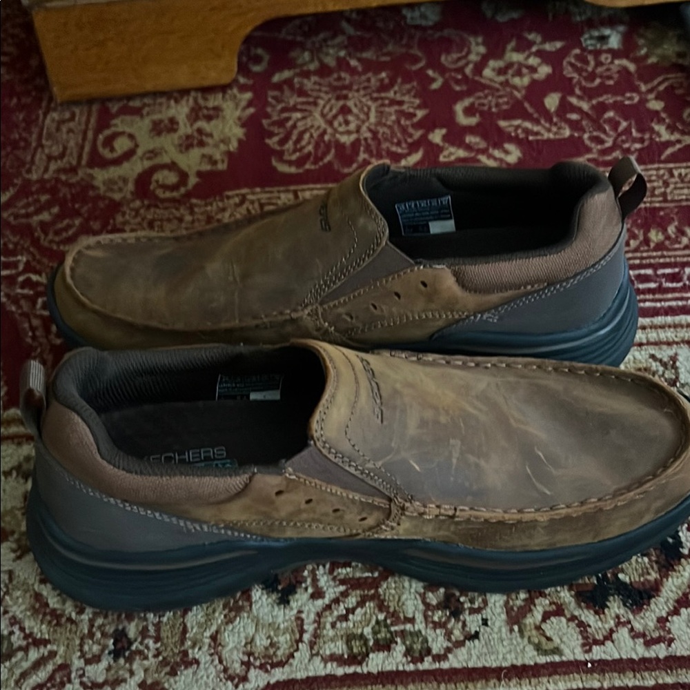 Skechers Brown Loafers Slip-On Comfort